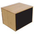 Personalized Engraved Wooden Recipe Card Box – “The Secret Ingredient is Love” (Top Display Slot)