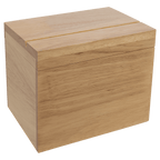 Personalized Engraved Wooden Recipe Card Box – “The Secret Ingredient is Love” (Top Display Slot)