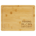 Personalized Bamboo Cutting Board with Drip Ring – 11 1/2" x 8 3/4"