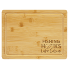 Personalized Bamboo Cutting Board with Drip Ring – 11 1/2" x 8 3/4"