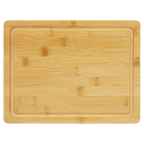 Personalized Bamboo Cutting Board with Drip Ring – 11 1/2" x 8 3/4"