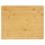 Personalized Bamboo Cutting Board with Drip Ring – 13 3/4" x 11"