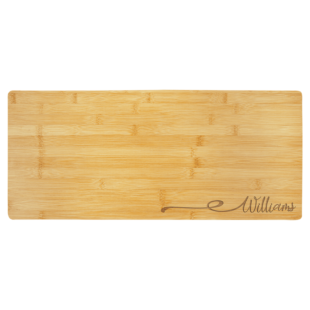 Personalized Bamboo Charcuterie Board/Cutting Board – 23 3/4" x 10"