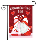 Happy Valentine’s Day Gnomes Garden Flag (Cute Valentine Porch Flag)