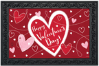 Heart Toss “Happy Valentine’s Day” Doormat