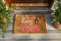 Hugs & Kisses Doormat (30x18 Natural Coir)
