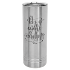 Laserable 22 oz. Polar Camel Skinny Tumbler with Slider Lid