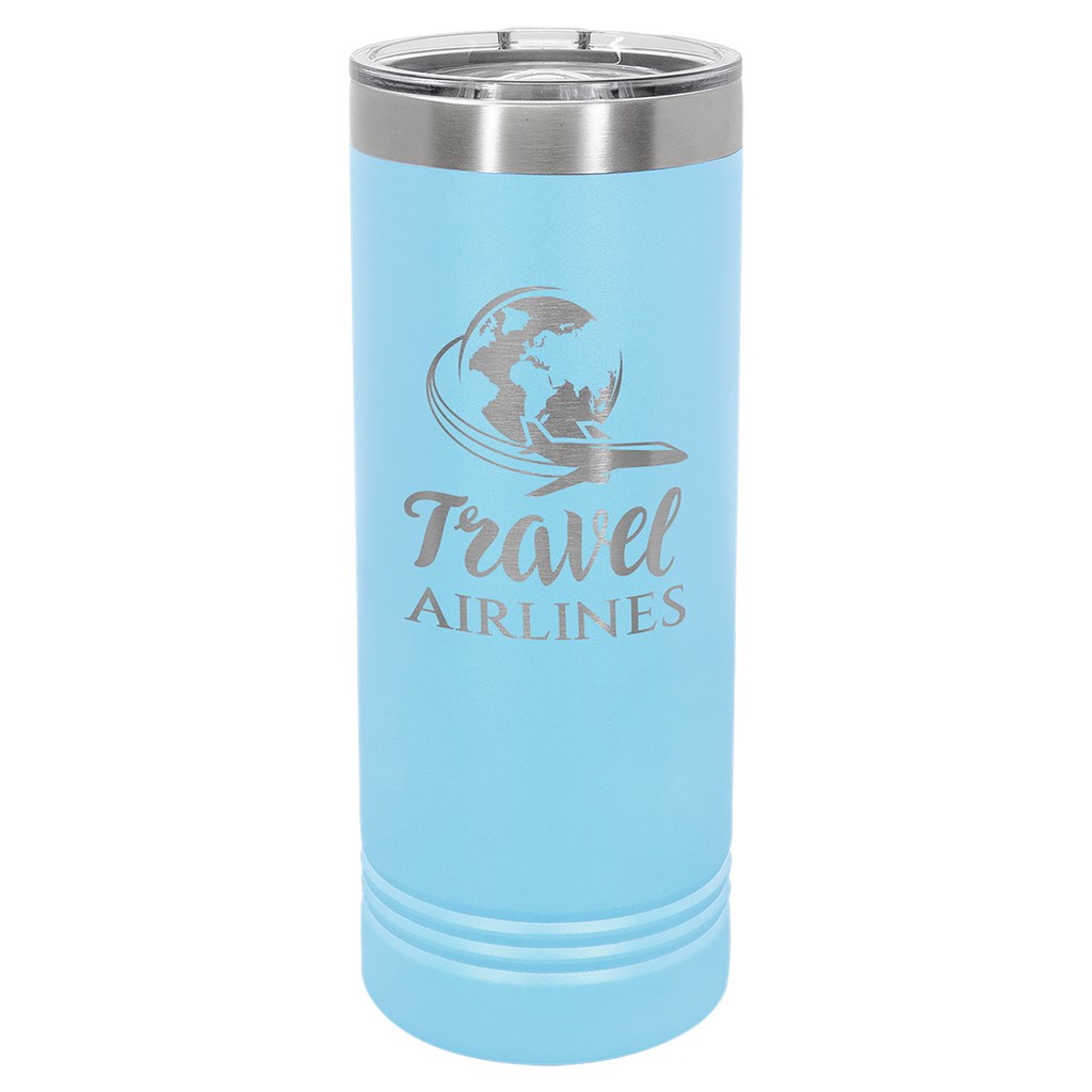 Laserable 22 oz. Polar Camel Skinny Tumbler with Slider Lid