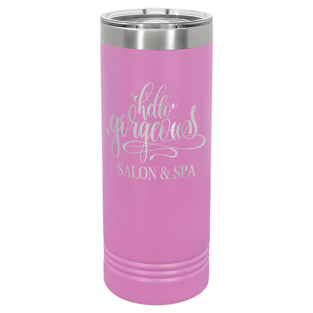 Laserable 22 oz. Polar Camel Skinny Tumbler with Slider Lid