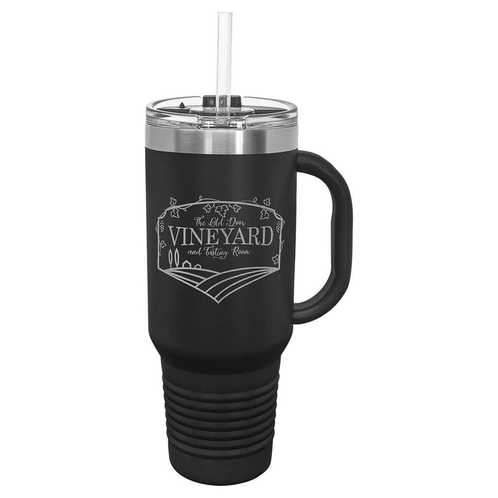 40 oz. Travel Mug with Straw and Snap Lid