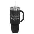 40 oz. Travel Mug with Straw and Snap Lid