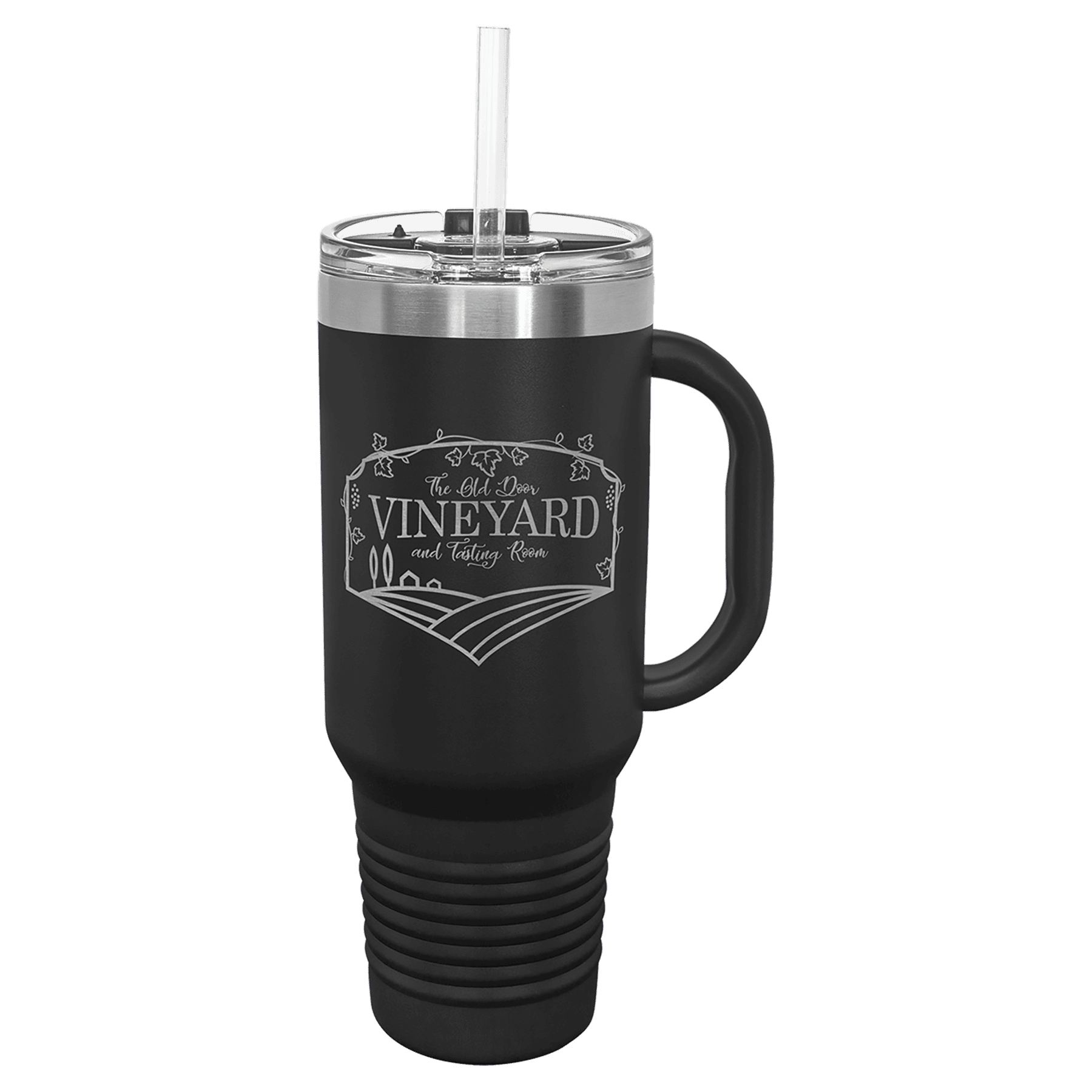40 oz. Travel Mug with Straw and Snap Lid