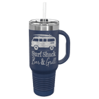 40 oz. Travel Mug with Straw and Snap Lid