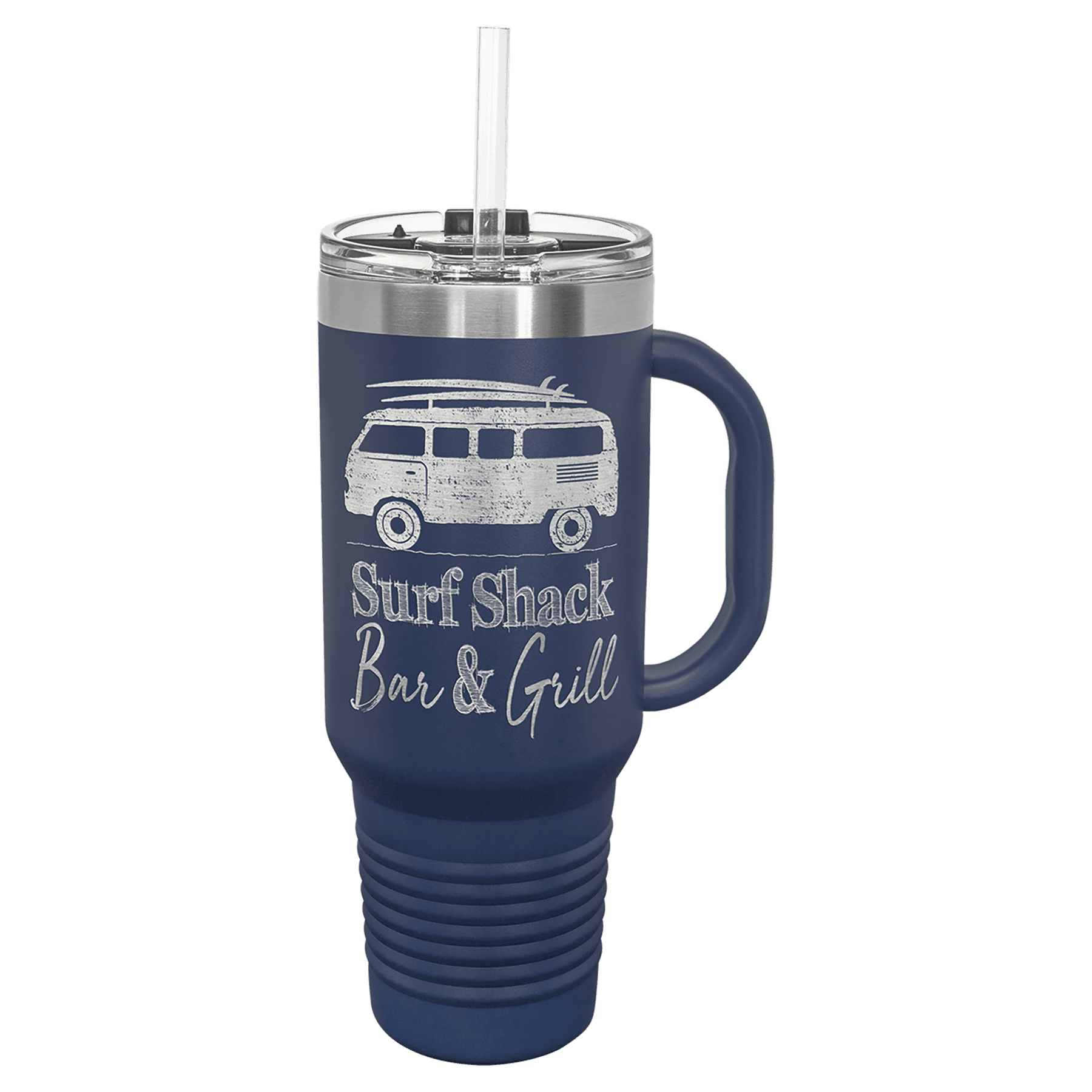 40 oz. Travel Mug with Straw and Snap Lid