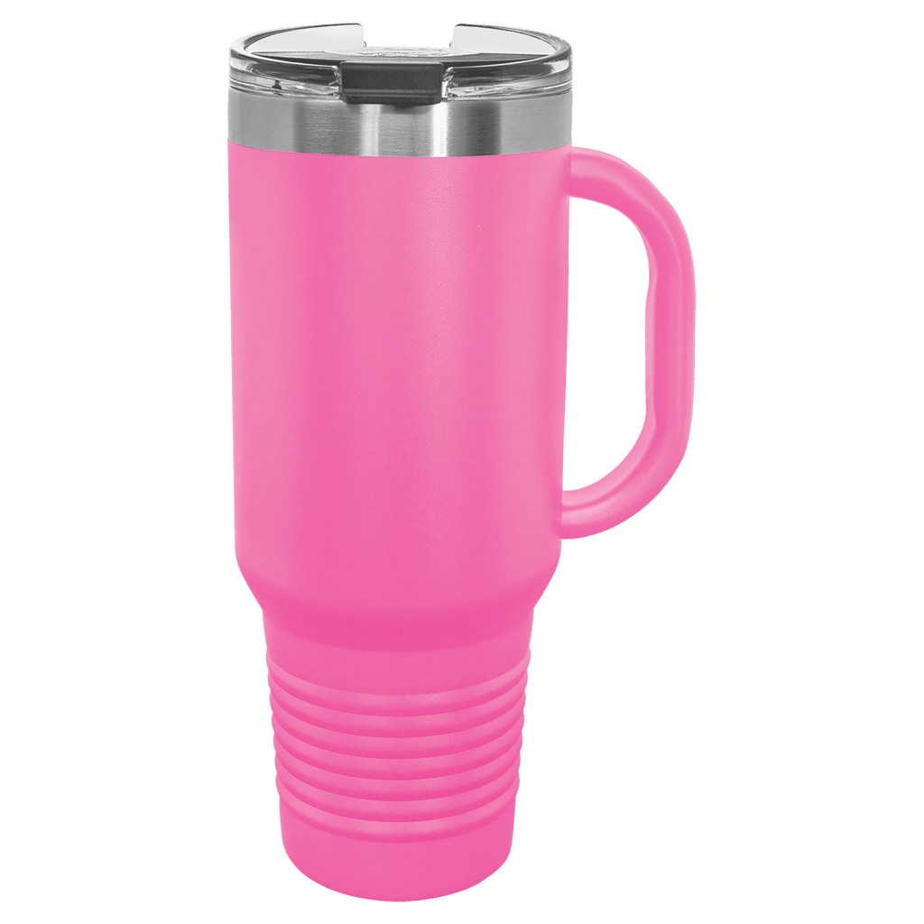40 oz. Travel Mug with Straw and Snap Lid