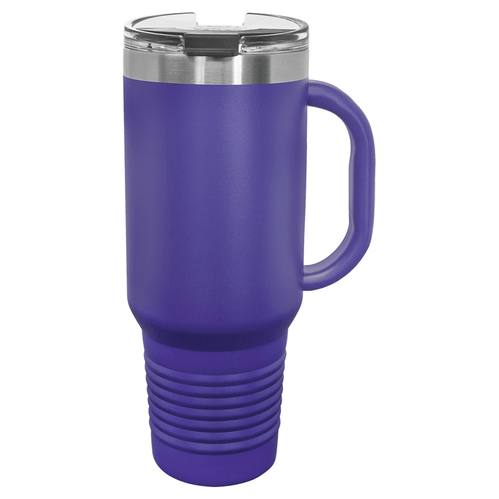 40 oz. Travel Mug with Straw and Snap Lid