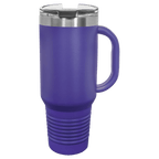 40 oz. Travel Mug with Straw and Snap Lid
