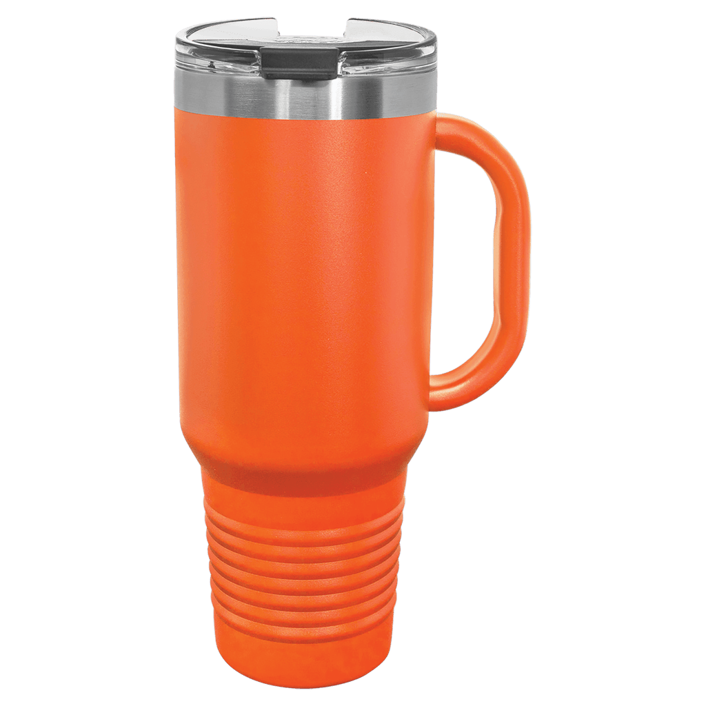 40 oz. Travel Mug with Straw and Snap Lid