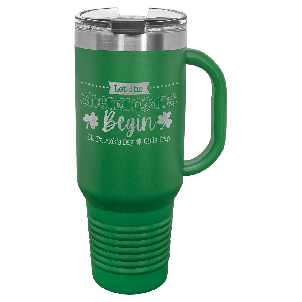 40 oz. Travel Mug with Straw and Snap Lid