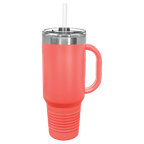 40 oz. Travel Mug with Straw and Snap Lid