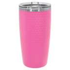Polar Camel 20 oz Pink Golf Dimple Tumbler (Laser Engraved) + Slider Lid