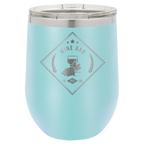 Personalized 12 oz. Polar Camel Stemless Wine Tumbler