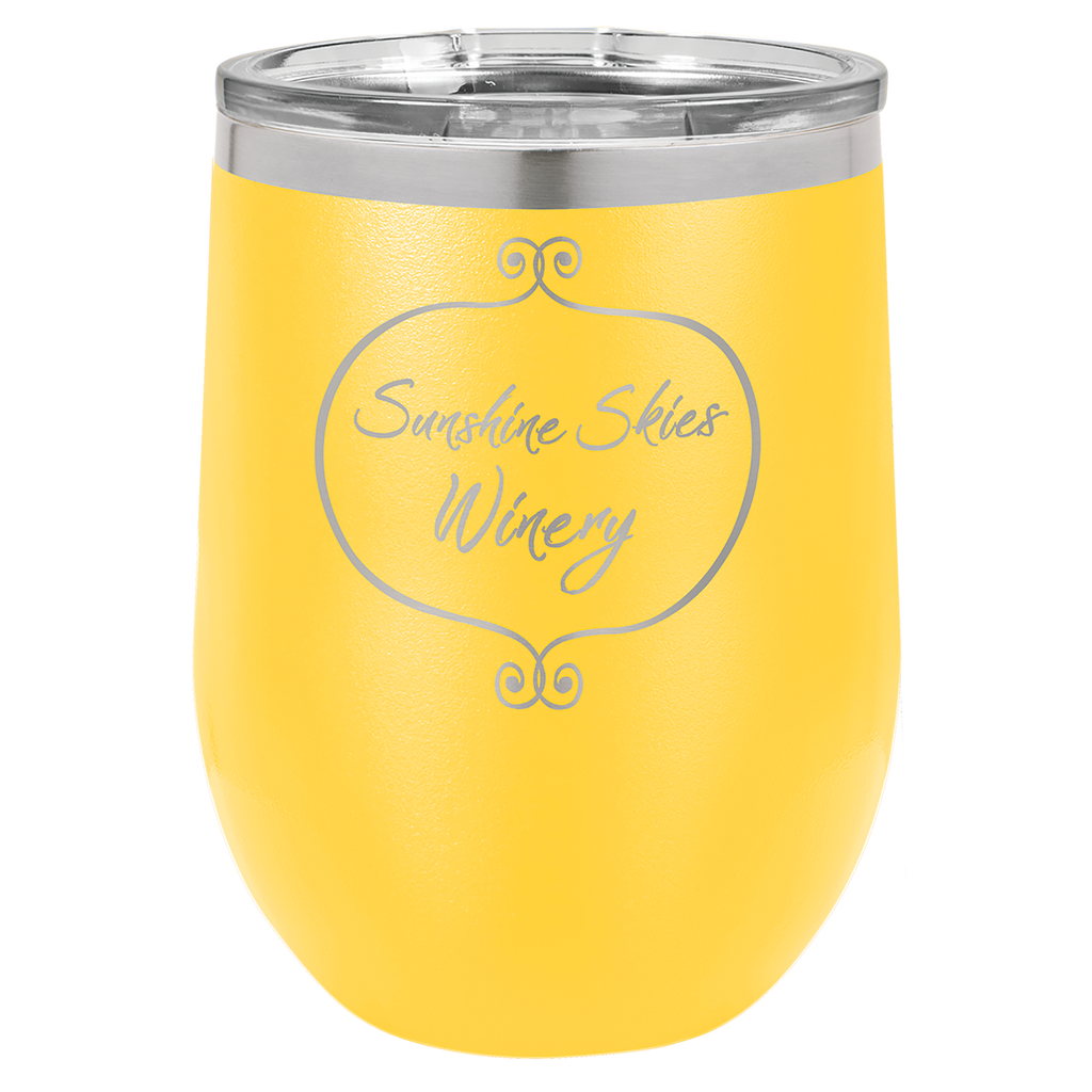 Personalized 12 oz. Polar Camel Stemless Wine Tumbler