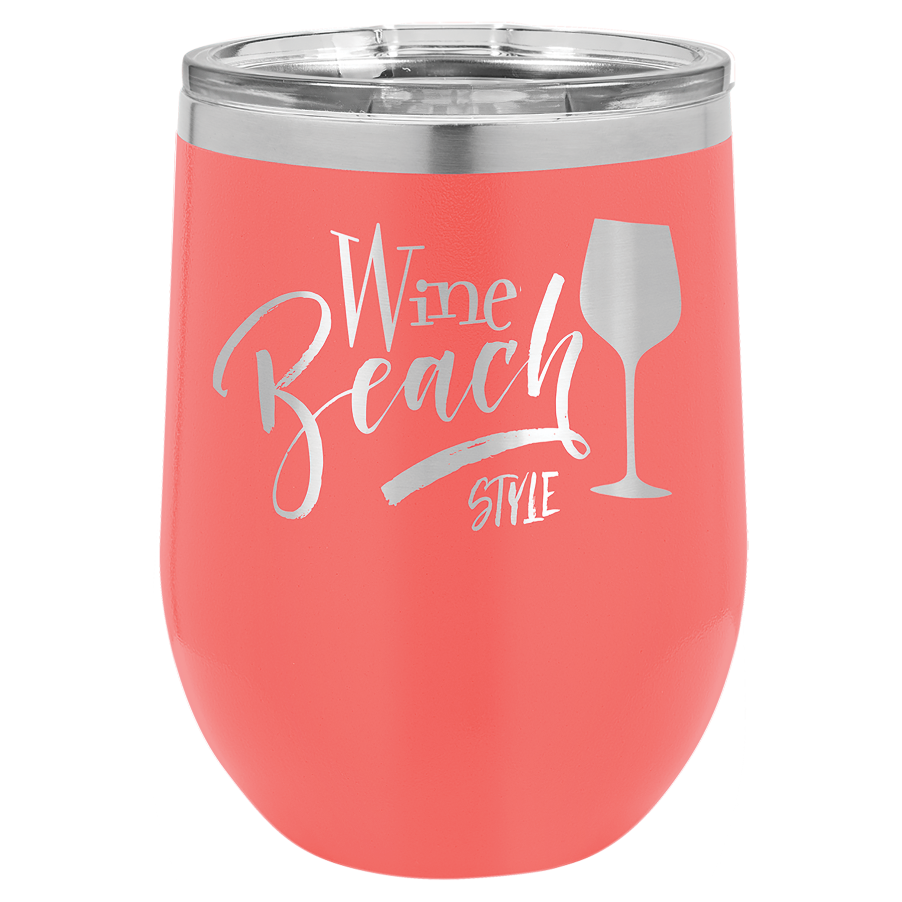 Personalized 12 oz. Polar Camel Stemless Wine Tumbler