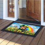 Lucky Irish Gnome Doormat Insert (Rainbow & Gold Coins St. Patrick’s Day)