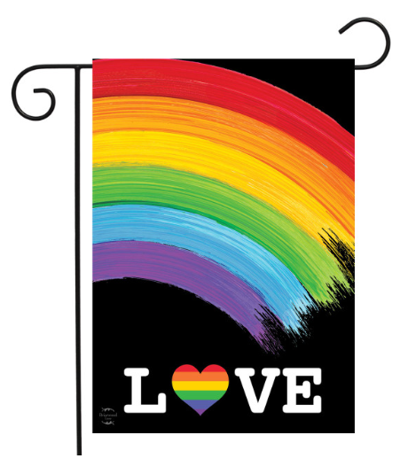 Rainbow Love Garden Flag (Pride Yard Flag)