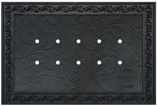 Rubber Doormat Tray Floral Design