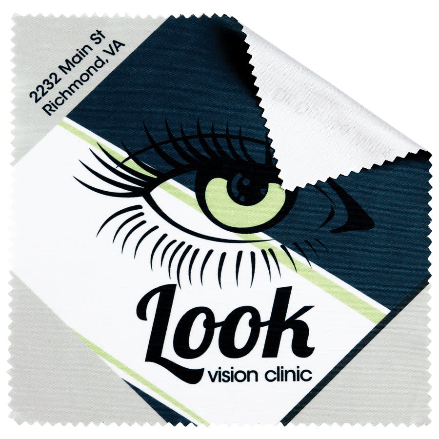 Custom 6" x 6" Microfiber Cleaning Cloth (Sublimation Ready) – 6 Pack