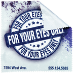 Custom 6" x 6" Microfiber Cleaning Cloth (Sublimation Ready) – 6 Pack