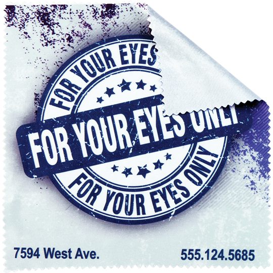 Custom 6" x 6" Microfiber Cleaning Cloth (Sublimation Ready) – 6 Pack