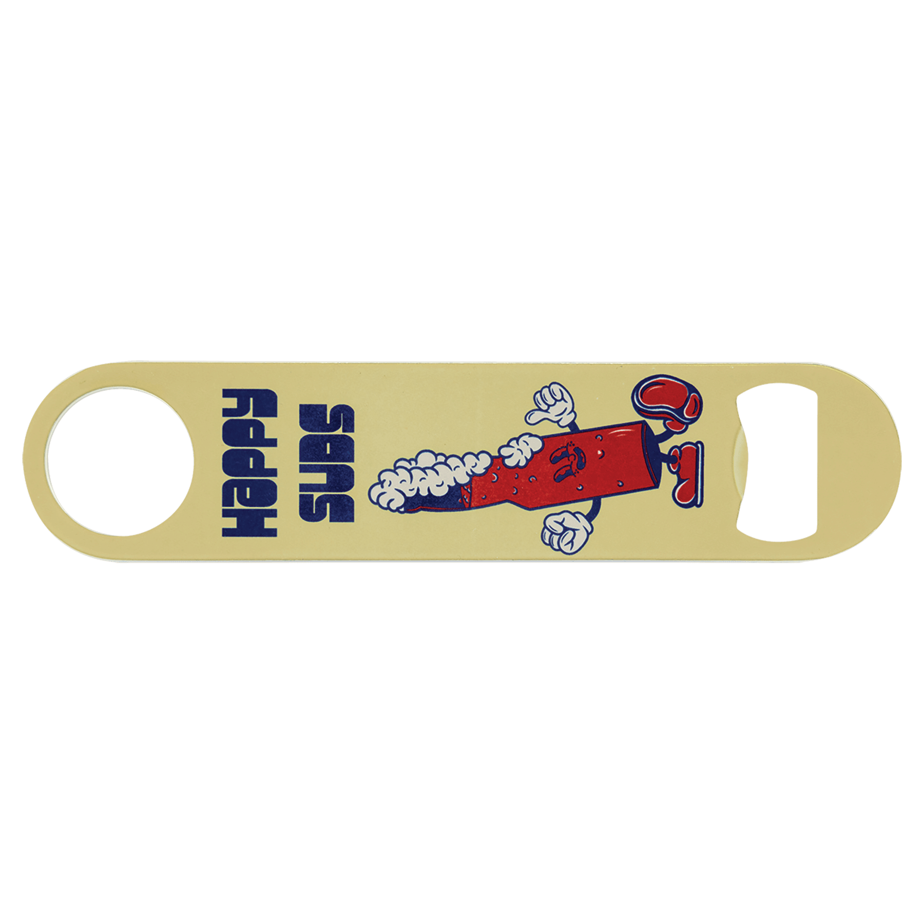 Custom Sublimation Bottle Opener (1 1/2" x 7") – White, Personalized Bar Tool