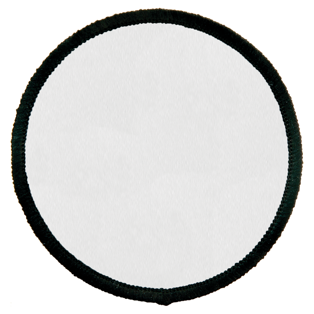 Custom 2.5" Round Sublimation Patch – Adhesive Back + Black Border (12 Patch Minimum)