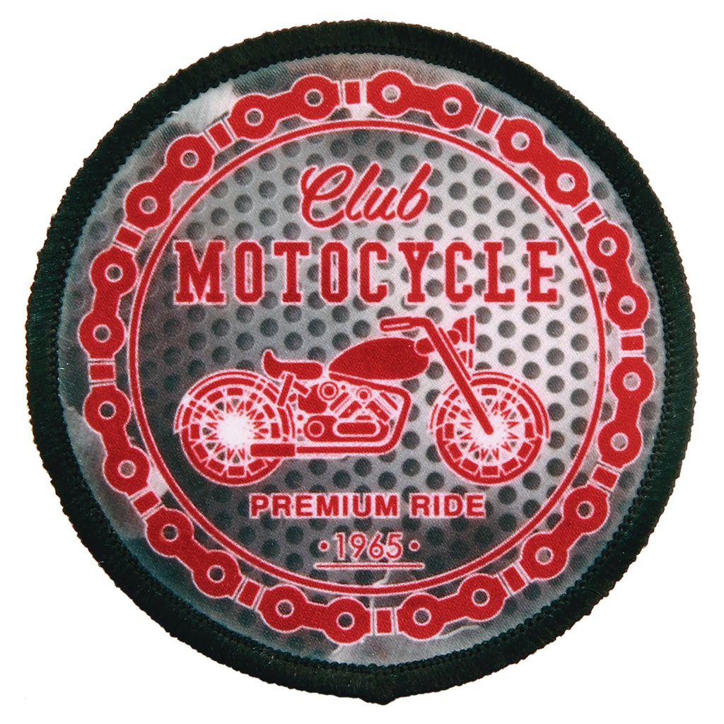 Custom 2.5" Round Sublimation Patch – Adhesive Back + Black Border (12 Patch Minimum)