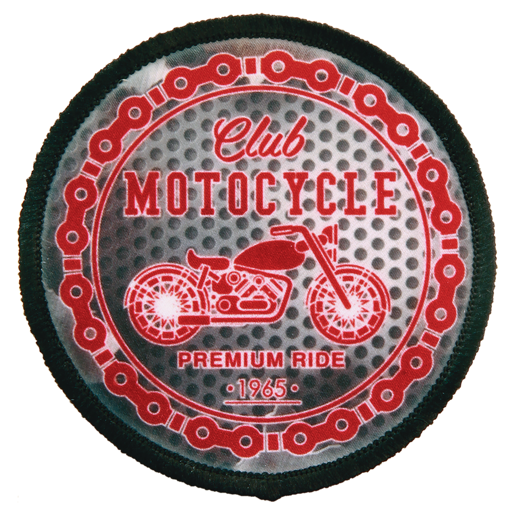 Custom 2.5" Round Sublimation Patch – Adhesive Back + Black Border (12 Patch Minimum)
