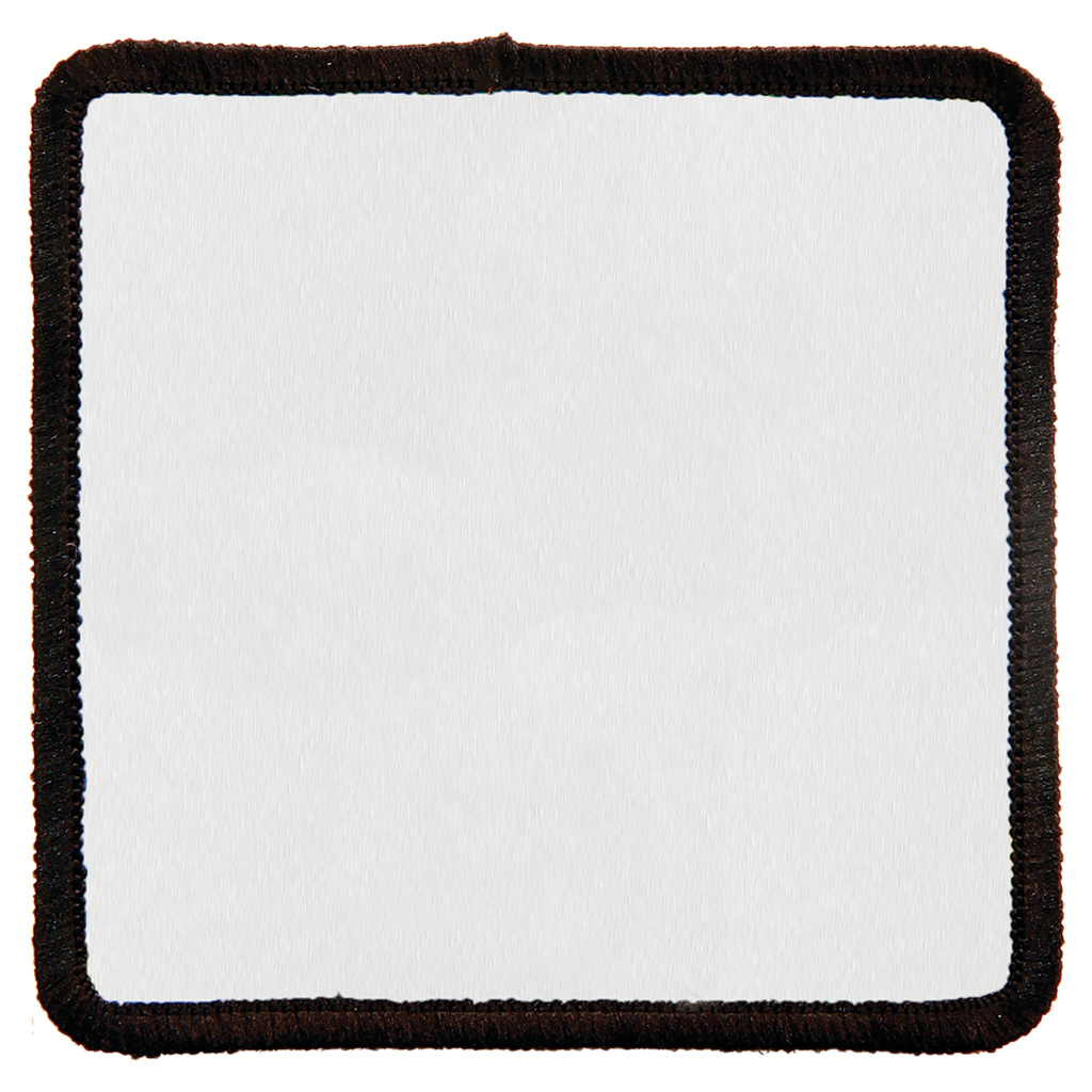 Custom 2.5" x 2.5" Square Sublimation Patch – Adhesive Back + Black Border (12 Patch Minimum)