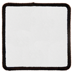 Custom 2.5" x 2.5" Square Sublimation Patch – Adhesive Back + Black Border (12 Patch Minimum)