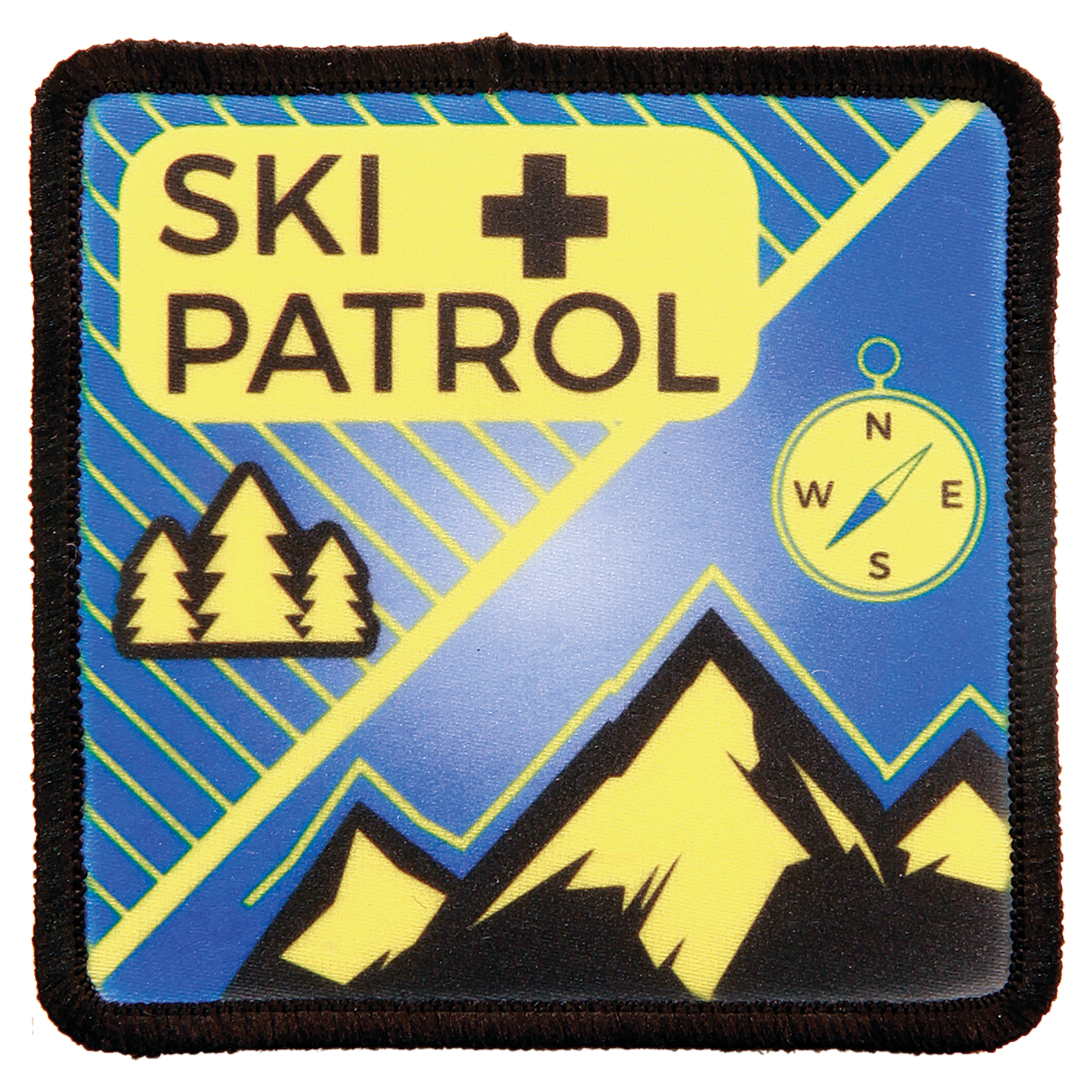 Custom 2.5" x 2.5" Square Sublimation Patch – Adhesive Back + Black Border (12 Patch Minimum)