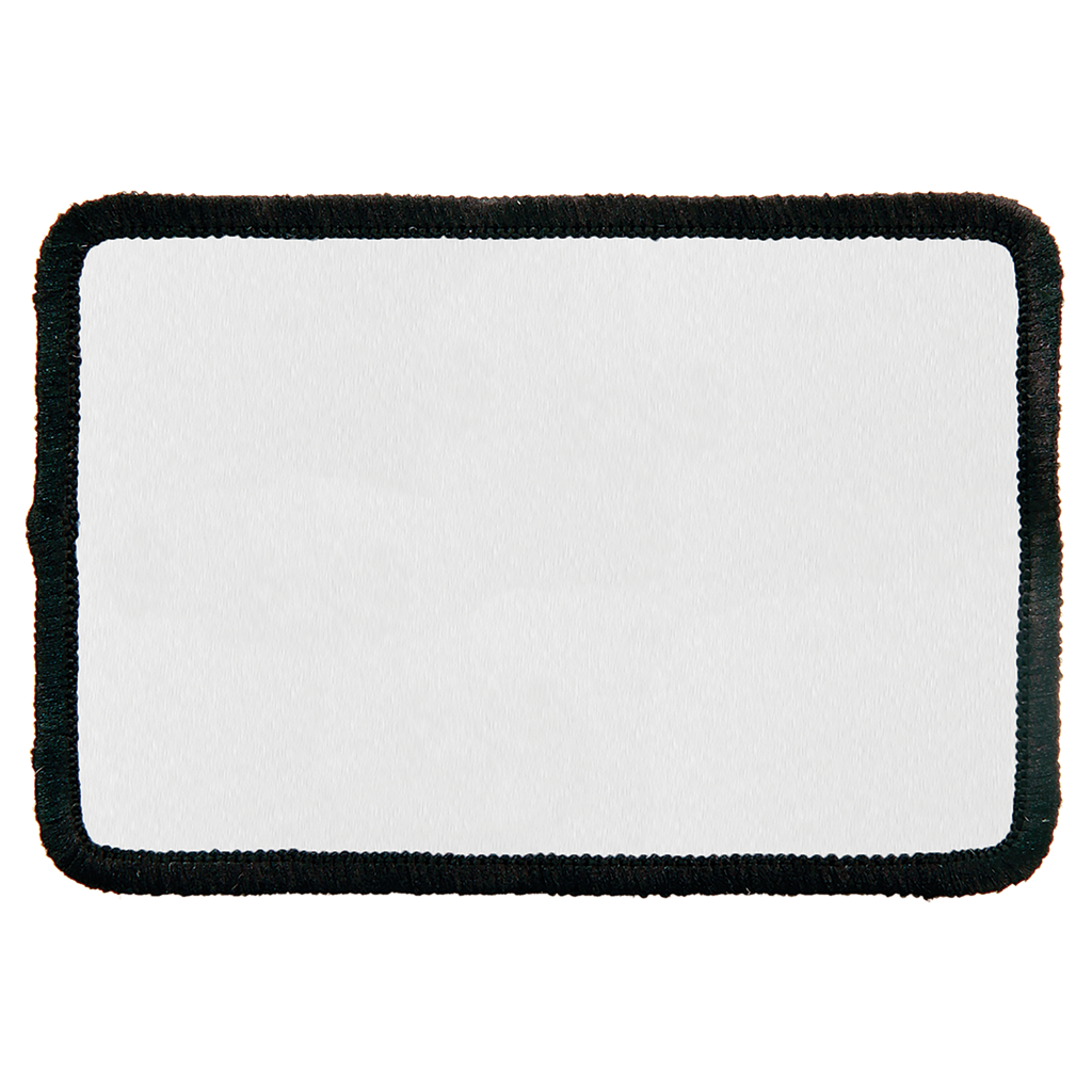 Custom Sublimation Patch (3" x 2") – Adhesive Back + Black Border (12 Patch Minimum)
