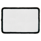Custom Sublimation Patch (3" x 2") – Adhesive Back + Black Border (12 Patch Minimum)