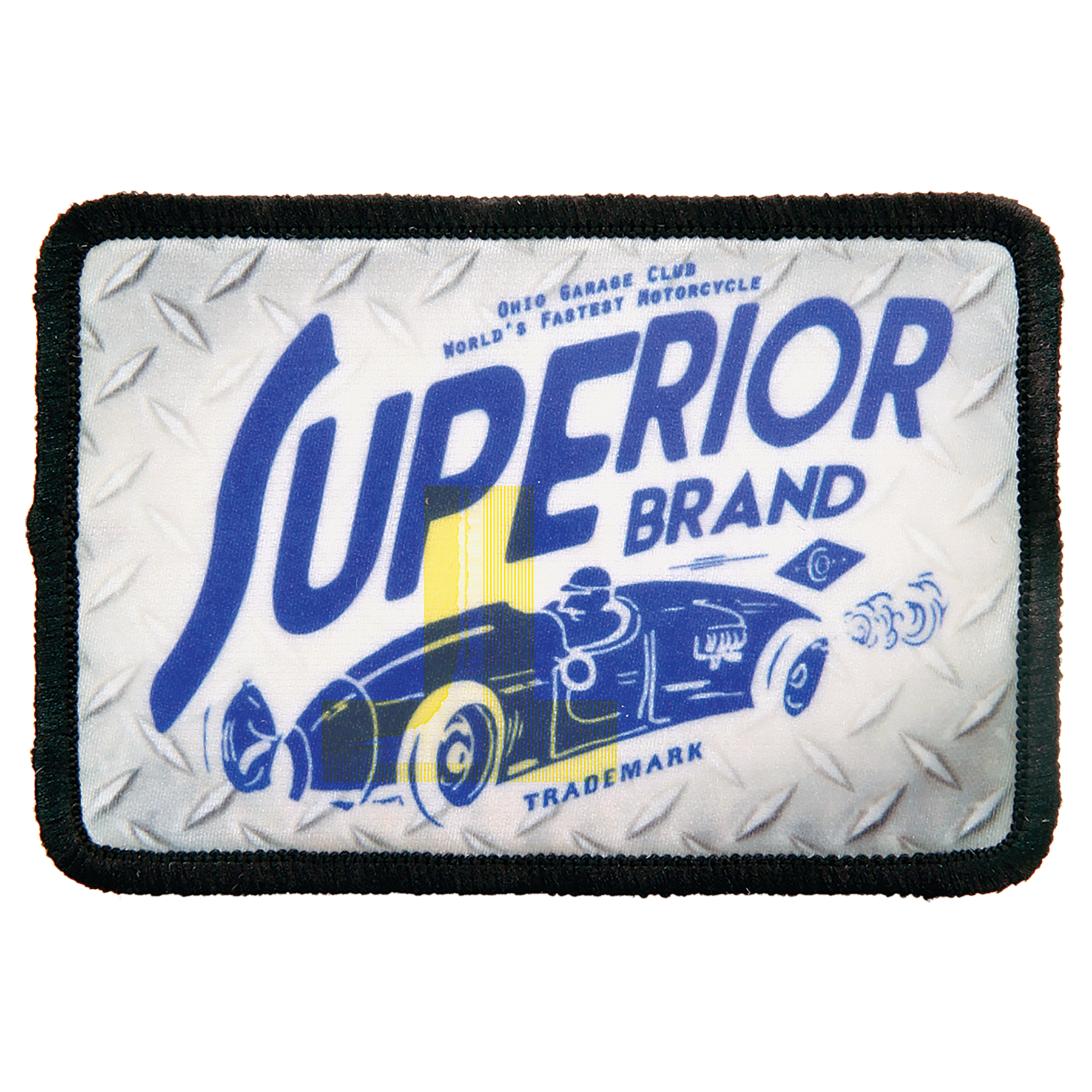 Custom Sublimation Patch (3" x 2") – Adhesive Back + Black Border (12 Patch Minimum)