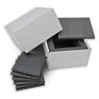 Personalized 4" x 4" Square Slate Coaster Set (6-Piece, Gift Boxed)