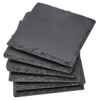 Personalized 4" x 4" Square Slate Coaster Set (6-Piece, Gift Boxed)