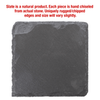 Personalized 4" x 4" Square Slate Coaster Set (6-Piece, Gift Boxed)