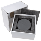 Personalized 4" Round Slate Coaster Set (6-Piece, Gift Boxed)