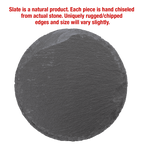 Personalized 4" Round Slate Coaster Set (6-Piece, Gift Boxed)