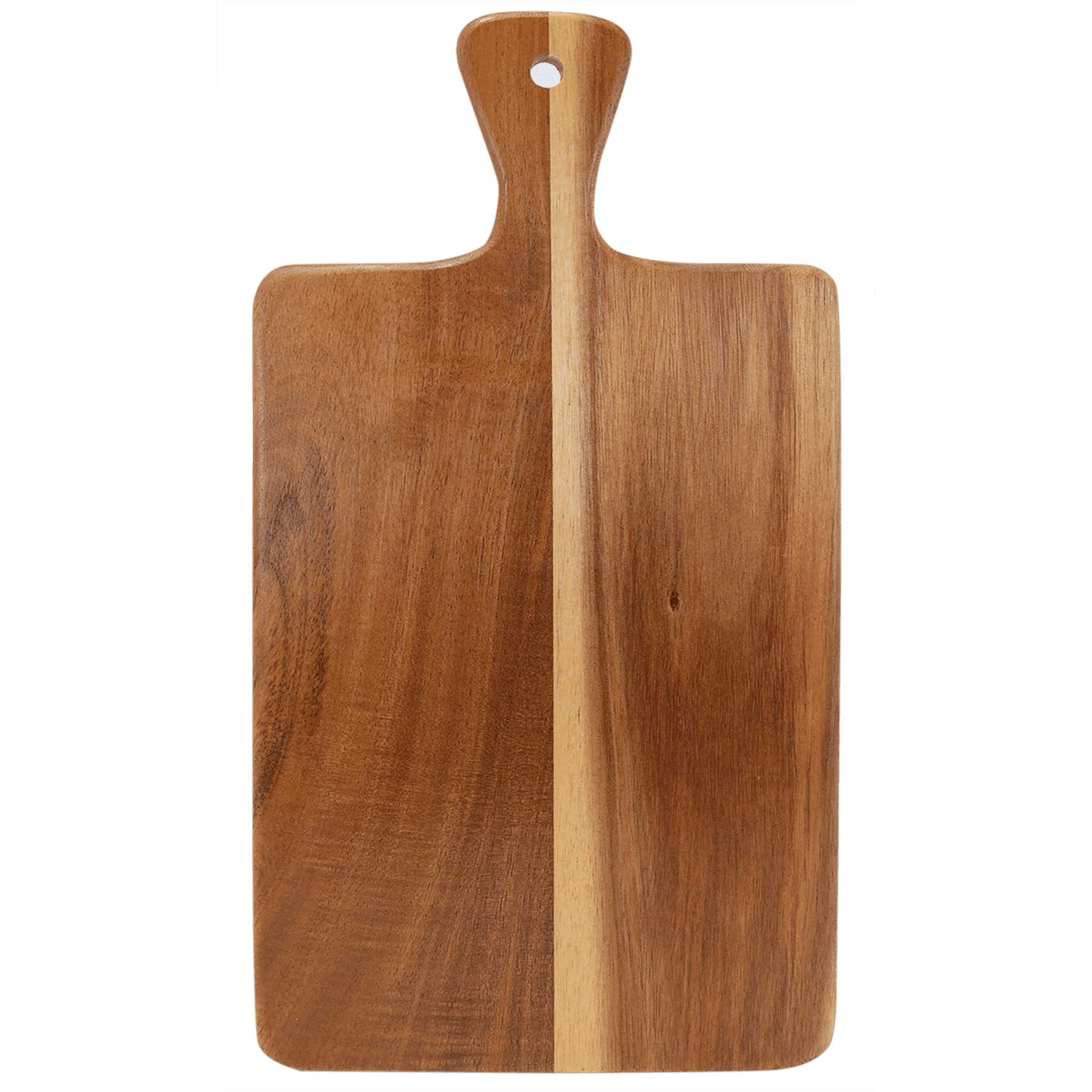 Acacia Wood & Slate Cutting Board – 13 1/4" x 7" Paddle Shape